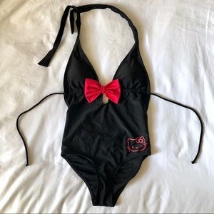 Hello Kitty Black Monokini One Piece Swim Suit